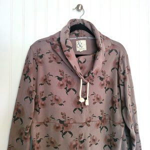NWOT Super Cozy & Comfy XXXL Sweatshirt from Alaska! Soft Brown w/ Flowers